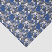 木炭葉の背景にカエデの青 薄葉紙 (詳細)