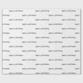 木炭鉛筆メリークリスマス ラッピングペーパー (フラット)