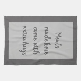 木炭 – 白 キッチンタオル