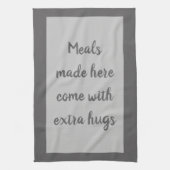 木炭 – 白 キッチンタオル (縦)