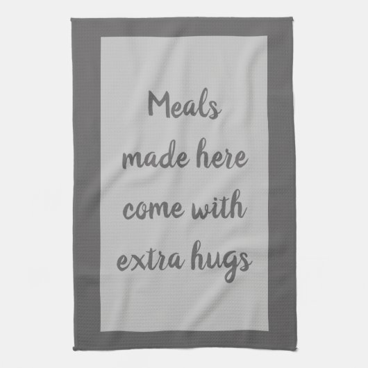 木炭 – 白 キッチンタオル (縦)