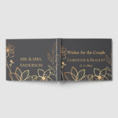 木炭&金ゴールドゲストブック ゲストブック (全面)