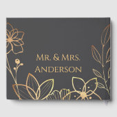 木炭&金ゴールドゲストブック ゲストブック (裏面)