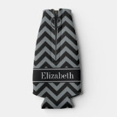 木炭、黒LGシェブロン黒名商品名モノグラム ボトルクーラー (裏面)