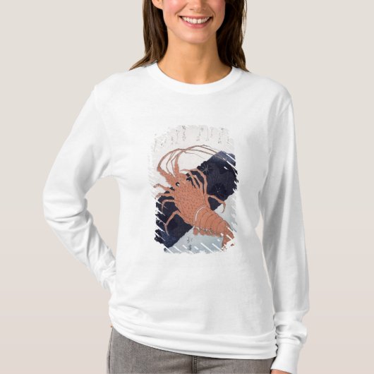 木炭、c.1830のブロックを持つLangoustine Tシャツ (正面)
