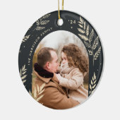 木炭 | Winter Laurel写真 セラミックオーナメント (左)