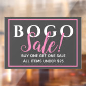 木炭BOGO小売販売ウィンドウの固定 ウィンドウサイン (シート2)