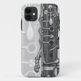 木炭iPhone 5/5Sの場合のクラリネット iPhone 11 ケース