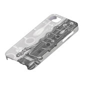 木炭iPhone 5/5Sの場合のクラリネット Case-Mate iPhoneケース (下部)