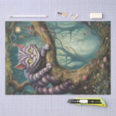 木熱狂するの上の猫 薄葉紙 (クラフト)