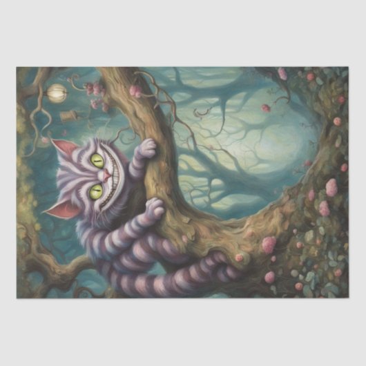 木熱狂するの上の猫 薄葉紙 (正面)