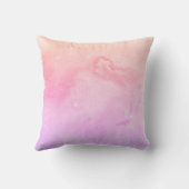 木熱狂する生き物インクアートピンクファンタジー クッション (裏面)