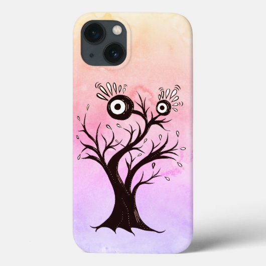 木熱狂する生き物インクアートピンクファンタジー Case-Mate iPhoneケース (裏面)