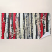 木片 ビーチタオル (正面)