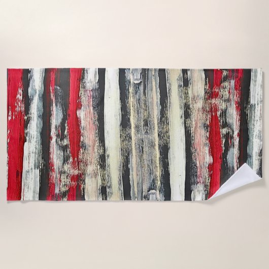 木片 ビーチタオル (正面)