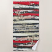 木片 ビーチタオル (正面)