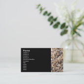 木片 名刺 (スタンド正面)