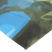 木版フクロウ印象抽象芸術 テーブルクロス (アングル)