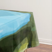 木版フクロウ印象抽象芸術 テーブルクロス (インサイチュ)