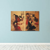 木版作り職人たち1857 キャンバスプリント (インサイチュ (ウッドフロア))