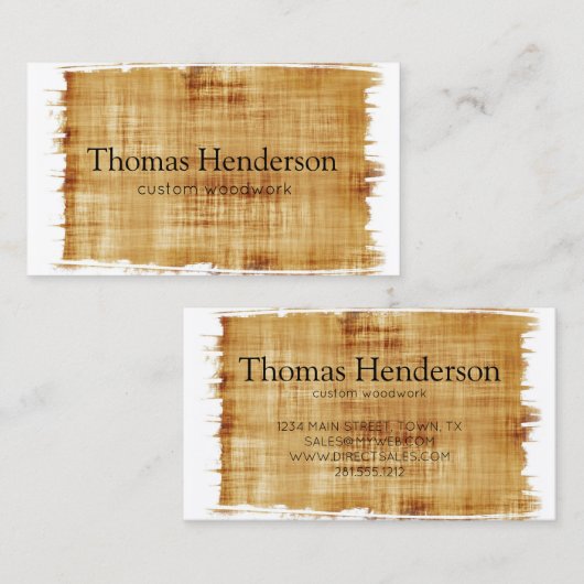 木版加工 名刺 (正面/裏面)