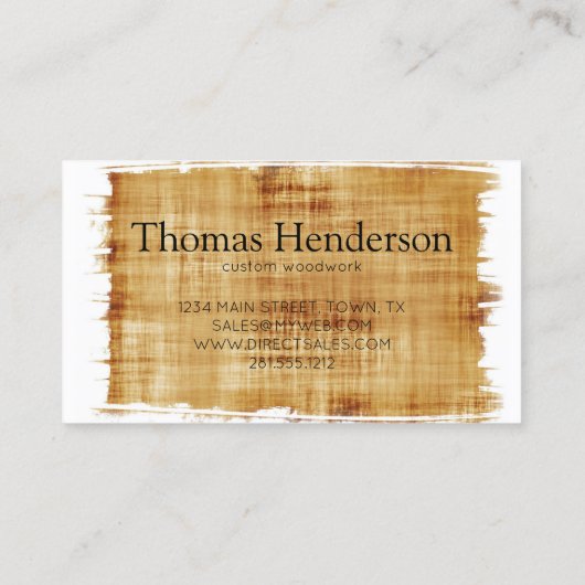 木版加工 名刺 (裏面)