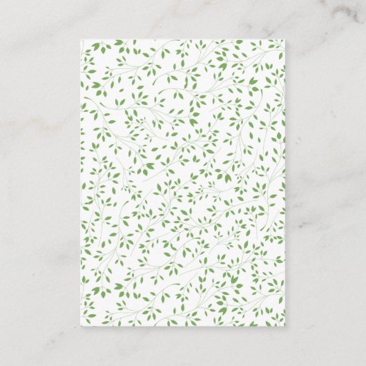 木版動物贈答用のスイートシャワー エンクロージャーカード (裏面)