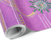 木版日本のプリント模様包み紙 ラッピングペーパー (ロールコーナー)