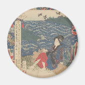 木版日本の マグネット (正面)