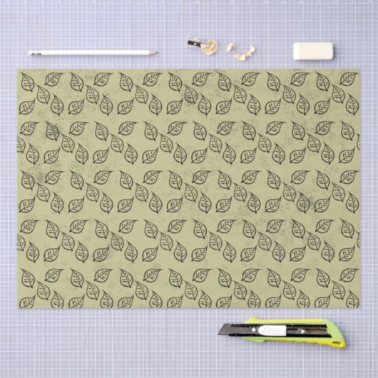 木版木版画古文様 薄葉紙 (クラフト)