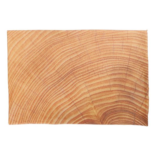 木版木目模様 枕カバー (正面)