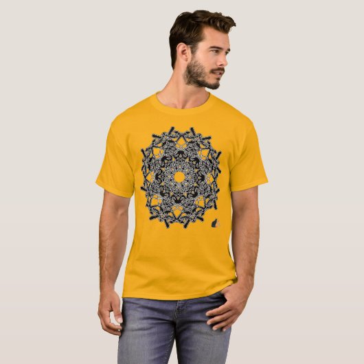 木版画オクタグリフTシャツ Tシャツ (正面フル)