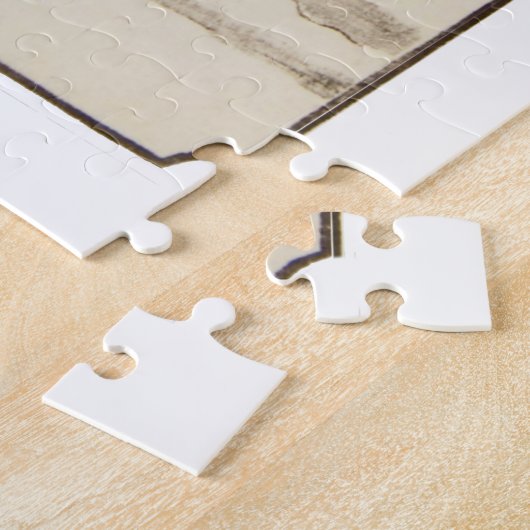 木版画日本の歌川広重1840年 ジグソーパズル (側面)