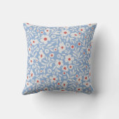 木版花柄 クッション (裏面)