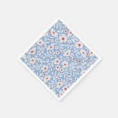 木版花柄 スタンダードカクテルナプキン (角)