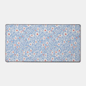 木版花柄 デスクマット (正面)