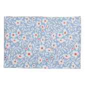 木版花柄 枕カバー (裏面-左)