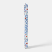 木版花柄 iPhone 15ケース (左側面)