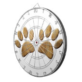 木犬のポープリント ダーツボード (正面右)