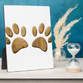 木犬のポープリント フォトプラーク (側面)