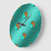 木犬の年 ラージ壁時計 (傾斜)