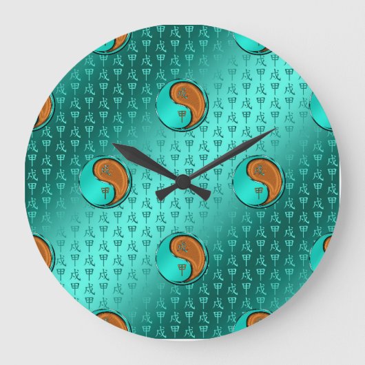 木犬の年 ラージ壁時計 (正面)