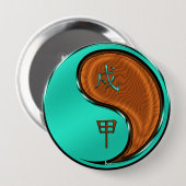 木犬の年 缶バッジ (正面&裏面)