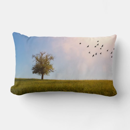 木独身の材 ランバークッション (正面)