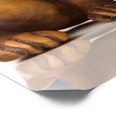 木猿3匹の彫刻 ポスター (角)