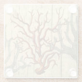 木珊瑚 ガラスコースター (裏面)