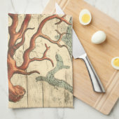 木珊瑚 キッチンタオル (四つ折り)