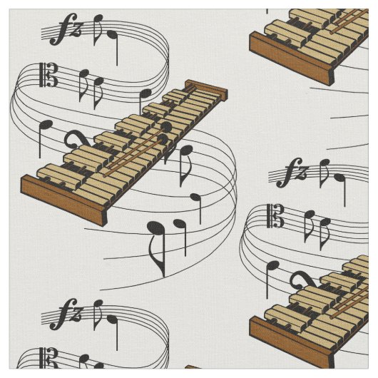 木琴 ファブリック (クローズアップ)