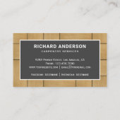 木瓦フローリングカスタム木工大工 名刺 (裏面)