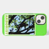 木登りシルエット:アーボリスト iPhoneケース (裏面横)
